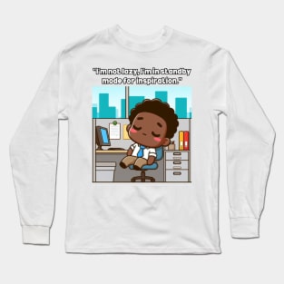 Professional Procrastinator: Master of Extended Coffee Break Lazy Genius Long Sleeve T-Shirt